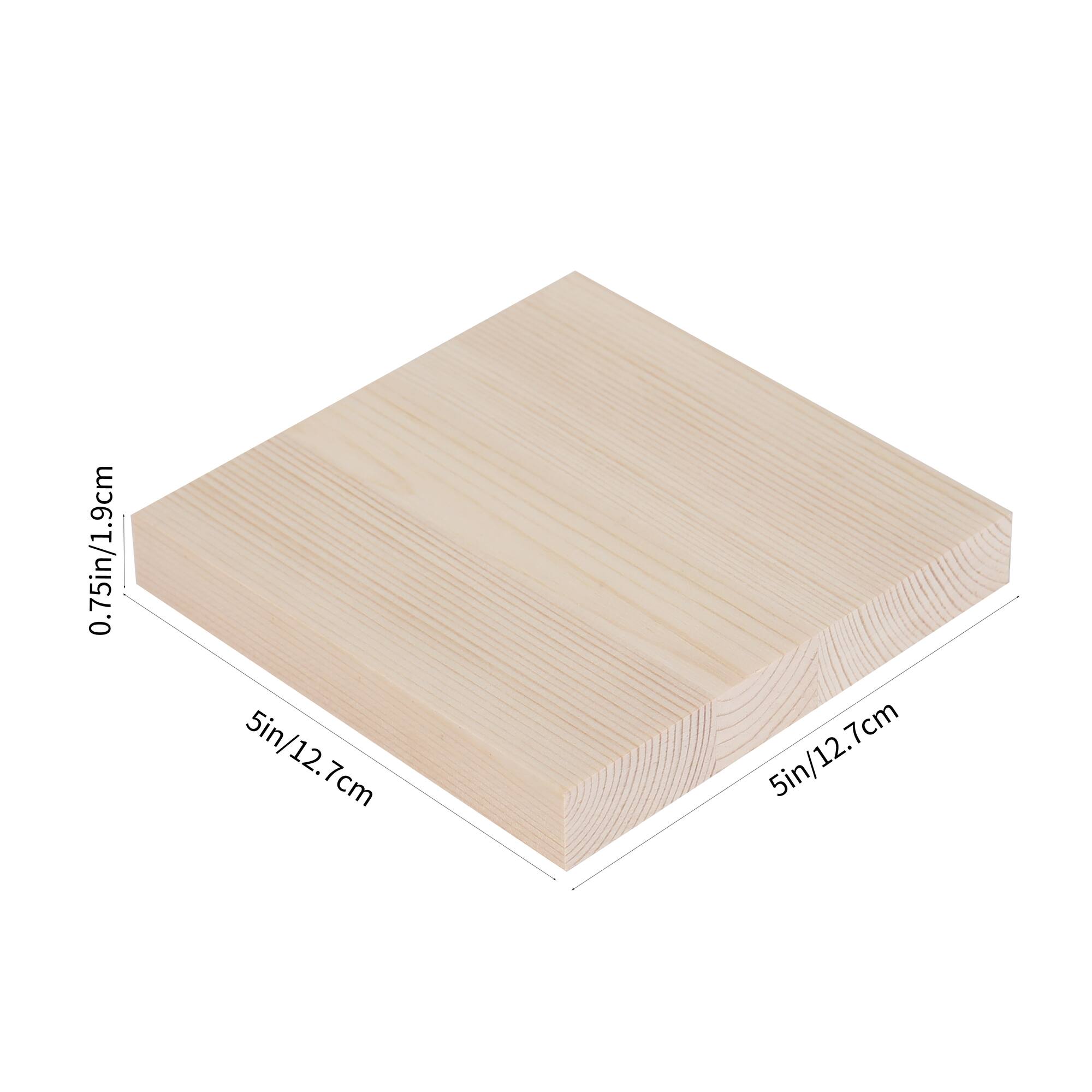 5" Square Pinewood Plaque by Make Market®